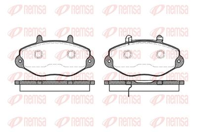 Brake Pad Set, disc brake REMSA 0392.02