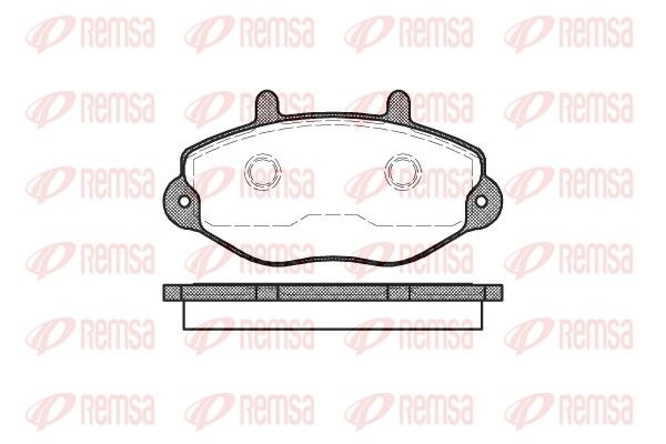 REMSA 0392.00 Brake Pad Set, disc brake