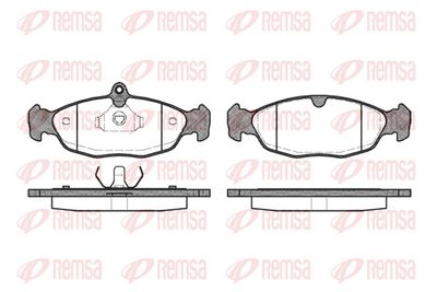 Brake Pad Set, disc brake REMSA 0393.20