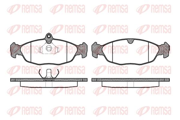 REMSA 0393.00 Brake Pad Set, disc brake