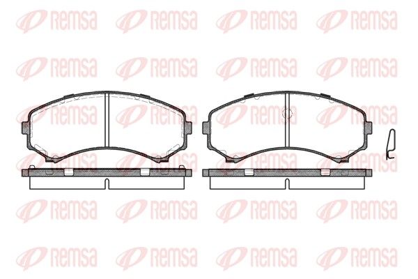 REMSA 0396.00 Brake Pad Set, disc brake