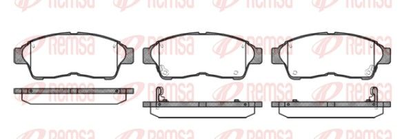 REMSA 0402.02 Brake Pad Set, disc brake