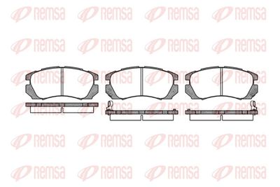 Brake Pad Set, disc brake REMSA 0403.02