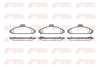 Brake Pad Set, disc brake REMSA 0404.02