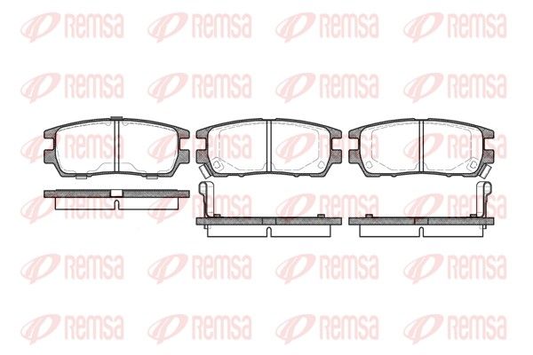 REMSA 0405.02 Brake Pad Set, disc brake