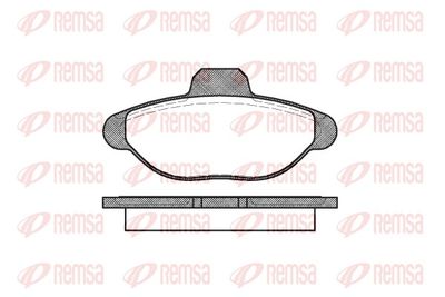 Brake Pad Set, disc brake REMSA 0414.00