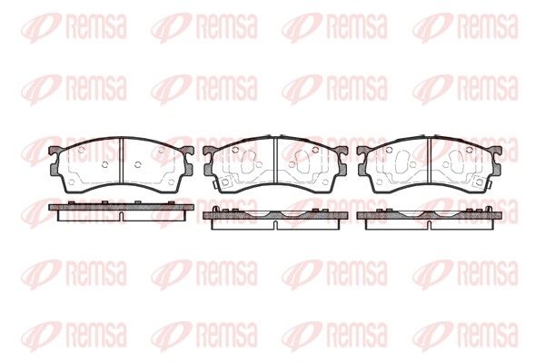 REMSA 0415.12 Brake Pad Set, disc brake