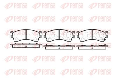 Brake Pad Set, disc brake REMSA 0415.12