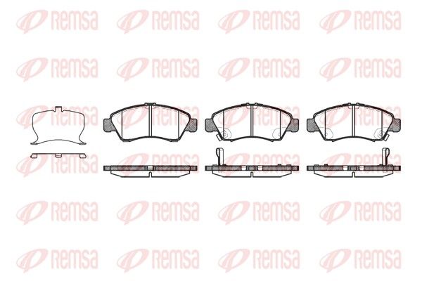 REMSA 0419.22 Brake Pad Set, disc brake