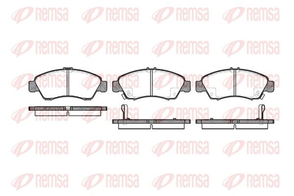 REMSA 0419.02 Brake Pad Set, disc brake