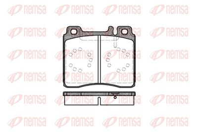 Brake Pad Set, disc brake REMSA 0420.00