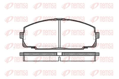 Brake Pad Set, disc brake REMSA 0421.00