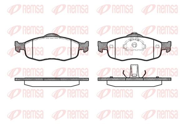 REMSA 0432.00 Brake Pad Set, disc brake