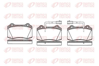 Brake Pad Set, disc brake REMSA 0434.32