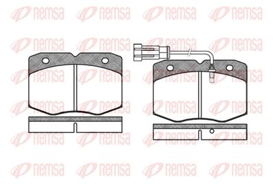 Brake Pad Set, disc brake REMSA 0435.12