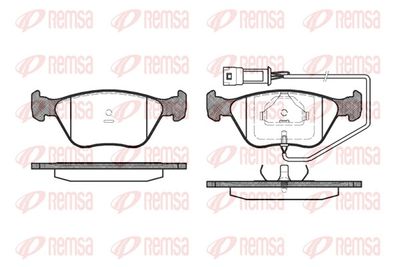 Brake Pad Set, disc brake REMSA 0437.02