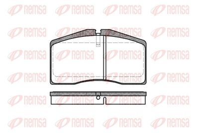 Brake Pad Set, disc brake REMSA 0448.00