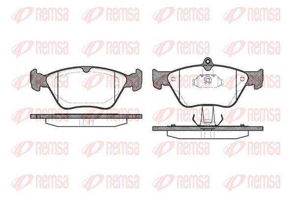 REMSA 0468.00 Brake Pad Set, disc brake