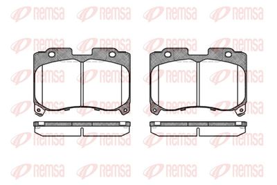 Brake Pad Set, disc brake REMSA 0474.04