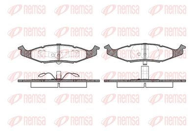 Brake Pad Set, disc brake REMSA 0477.00