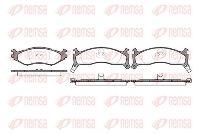 Brake Pad Set, disc brake REMSA 0484.02