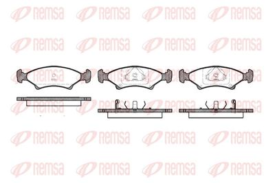 Brake Pad Set, disc brake REMSA 0502.02