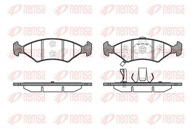 Brake Pad Set, disc brake REMSA 0502.22