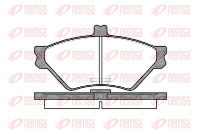 Brake Pad Set, disc brake REMSA 0574.00