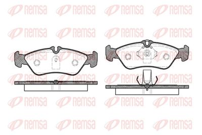 Brake Pad Set, disc brake REMSA 0580.00