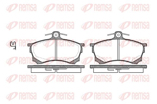 REMSA 0582.00 Brake Pad Set, disc brake