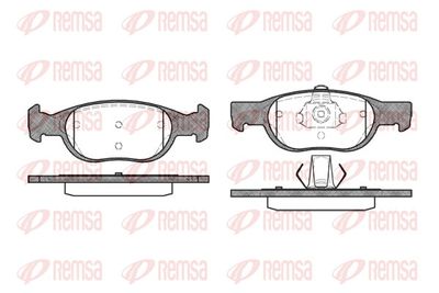 Brake Pad Set, disc brake REMSA 0588.10