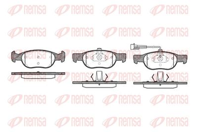 Brake Pad Set, disc brake REMSA 0588.11