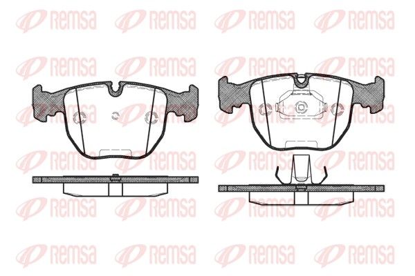 REMSA 0596.10 Brake Pad Set, disc brake