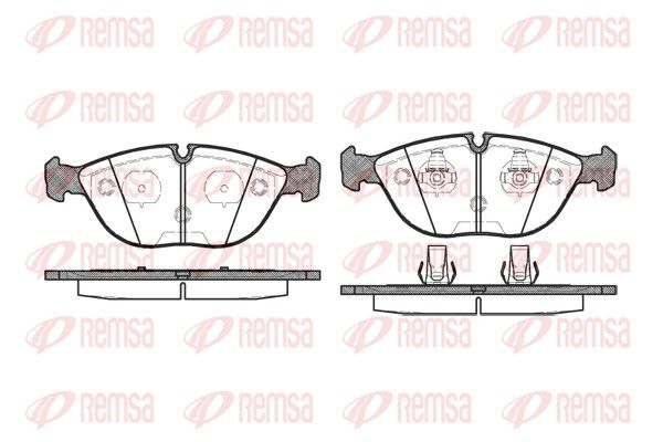 REMSA 0597.00 Brake Pad Set, disc brake