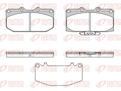 Brake Pad Set, disc brake REMSA 0599.32