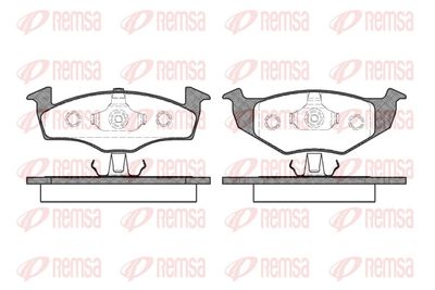 Brake Pad Set, disc brake REMSA 0609.00