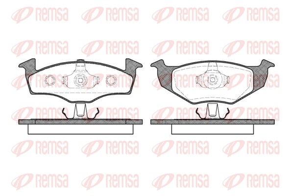 REMSA 0609.10 Brake Pad Set, disc brake