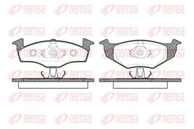 Brake Pad Set, disc brake REMSA 0609.10