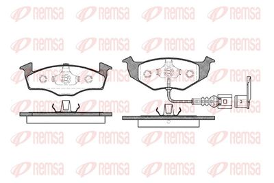 Brake Pad Set, disc brake REMSA 0609.11