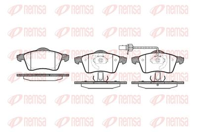 Brake Pad Set, disc brake REMSA 0618.01