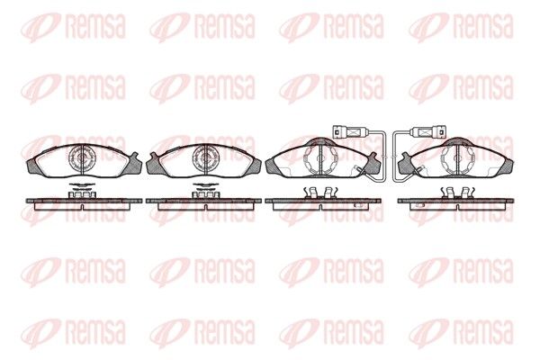 REMSA 0624.02 Brake Pad Set, disc brake