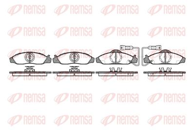 Brake Pad Set, disc brake REMSA 0624.02