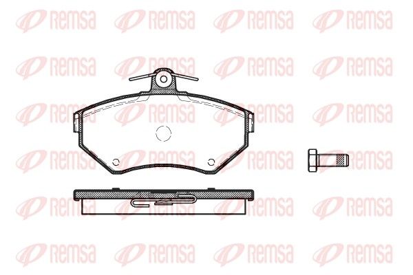 REMSA 0631.00 Brake Pad Set, disc brake