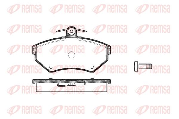 REMSA 0631.10 Brake Pad Set, disc brake