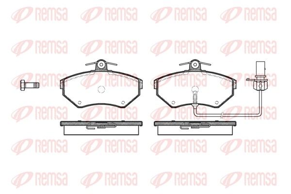 REMSA 0631.12 Brake Pad Set, disc brake