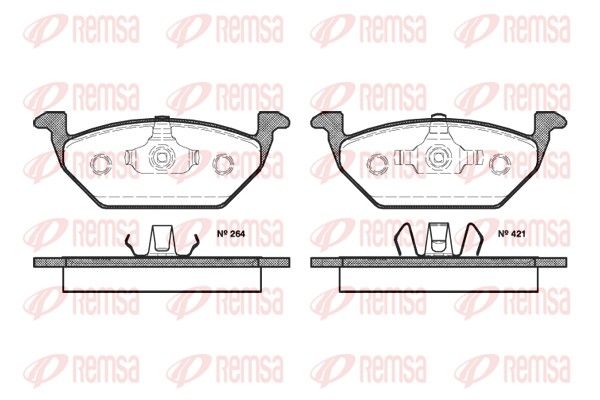 REMSA 0633.20 Brake Pad Set, disc brake