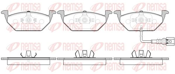 REMSA 0633.41 Brake Pad Set, disc brake