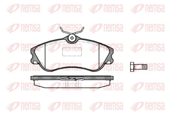 REMSA 0634.00 Brake Pad Set, disc brake