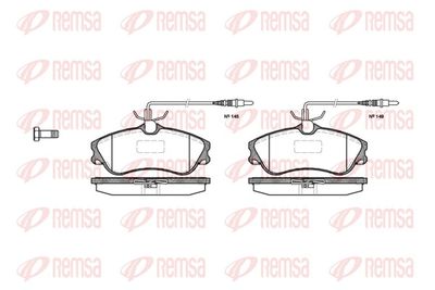 Brake Pad Set, disc brake REMSA 0634.04