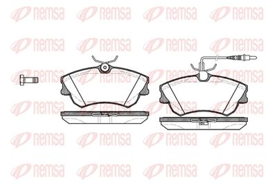 Brake Pad Set, disc brake REMSA 0638.02